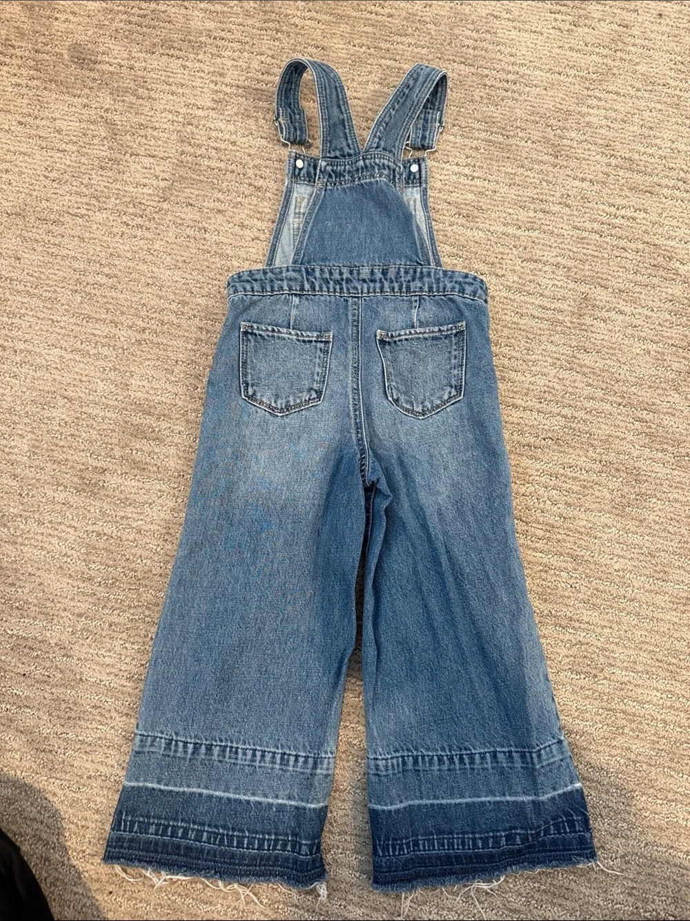 GAP Denim Wide-Leg Kids Overalls - Blue